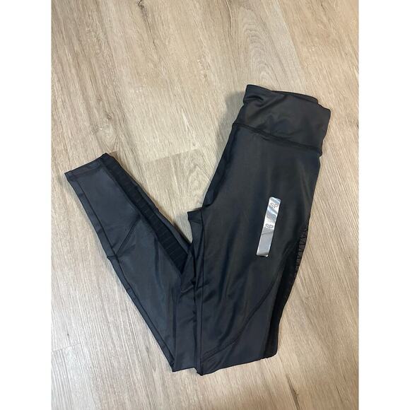 Forever 21 Athletic Collection Sporty Mesh Panel Leggings Size Small - Picture 1 of 3